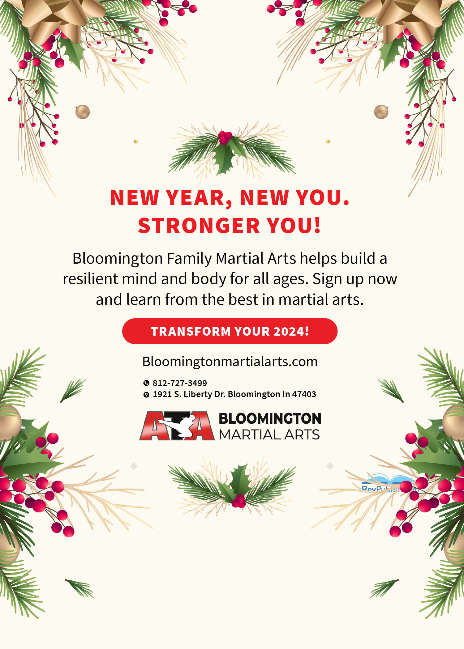 2024 is YOUR Year Bloomington ATA Family Martial Arts